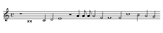 XVI. Would my conceit, that first enforst my woe, - staff notation