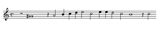 XVI. Would my conceit, that first enforst my woe, - staff notation