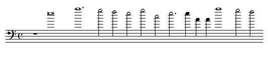 XVI. Would my conceit, that first enforst my woe, - staff notation