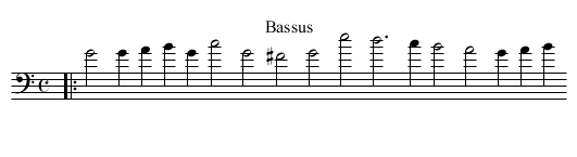 XVII. A shepheard in a shade - staff notation