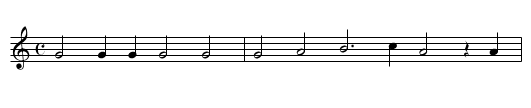 XVII. A shepheard in a shade - staff notation