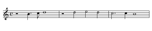 XVII. Come again: - staff notation