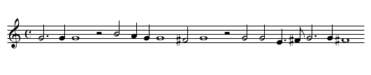 XVII. Come again: - staff notation
