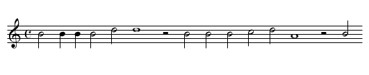 XVIII. Faction that ever dwells - staff notation