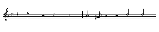XXI. Cleare or cloudie sweet as Aprill showring, - staff notation