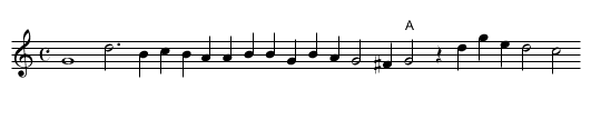XXI. Love learns by laughing - staff notation