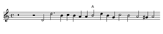 XXI. Love learns by laughing - staff notation
