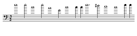 XXII. Humor say what mak'st thou heere - staff notation