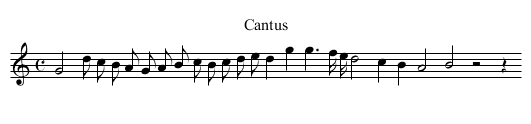 XXV. The Nightingale - staff notation