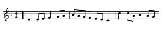 Y Bardd (The Bard) - staff notation
