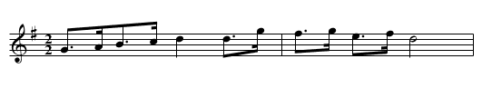 Y Ddafad Gorniog - staff notation