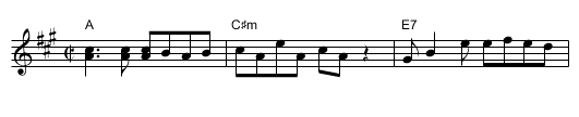 Yambu - staff notation