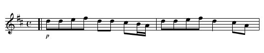 YANKEE DOODLE - staff notation