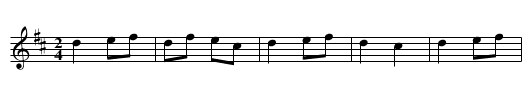 Yankee Doodle - staff notation