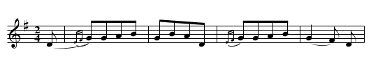 Yankee Doodle - staff notation