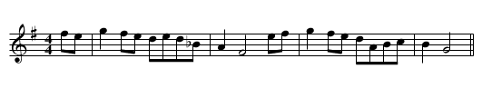 Ye wild Morris - staff notation