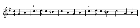 Year End Two-Step - staff notation