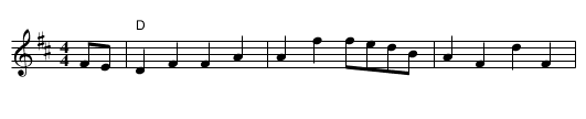 Year of Jubilo - staff notation