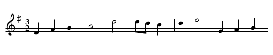 Yellow Joak. WCD3/1.088 - staff notation