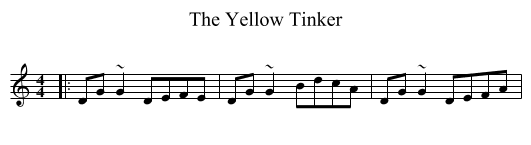Yellow Tinker, The  - staff notation