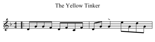 Yellow Tinker, The  - staff notation