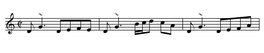 Yellow Tinker - staff notation