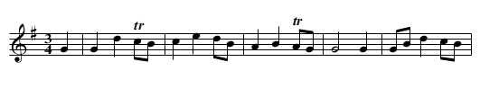 Yemon O nock - staff notation