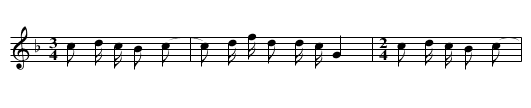 Yengyeng guohe - staff notation