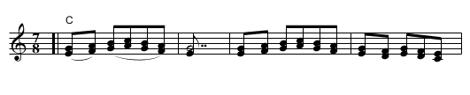 Yerakina - staff notation