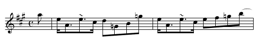 Yester House - staff notation