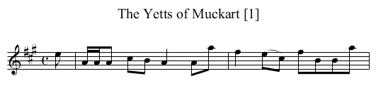 Yetts of Muckart [1], The - staff notation