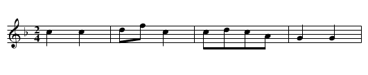 Yigen biandan - staff notation