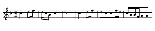 Yigen sixian qianguo he - staff notation
