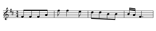 Yili xia tu yike yang - staff notation