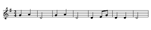 Yinyin kun - staff notation