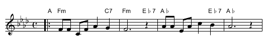 Yismechu hashamayim [Fm] - staff notation