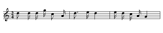 Yiyao sanbai - staff notation