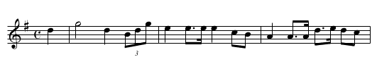 Ymdaith Bronwil - staff notation
