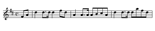Ymdaith Cilio Napoleon - staff notation