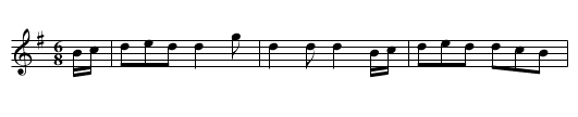 Ymdaith Corwen - staff notation