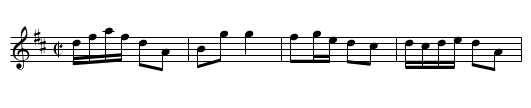 Ymdaith Gyflym Cyfeiliog - staff notation