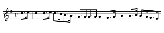 Ymdaith Syr Watcyn - staff notation