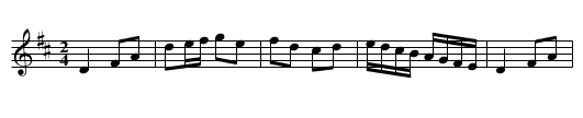 York Fuziliers - staff notation