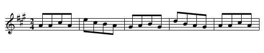 Yorkshire Bite, The [2] - staff notation