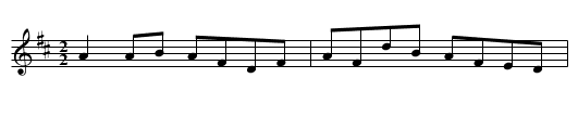 Yorkshire Hornpipe. BF13.052 - staff notation