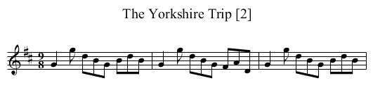 Yorkshire Trip [2], The - staff notation