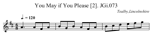 You May if You Please [2]. JGi.073 - staff notation
