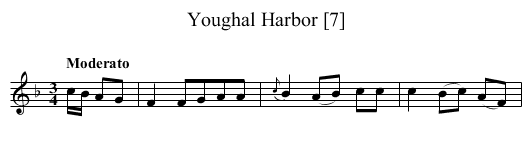 Youghal Harbor [7] - staff notation