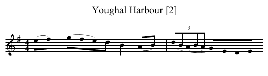 Youghal Harbour [2] - staff notation