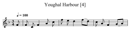 Youghal Harbour [4] - staff notation